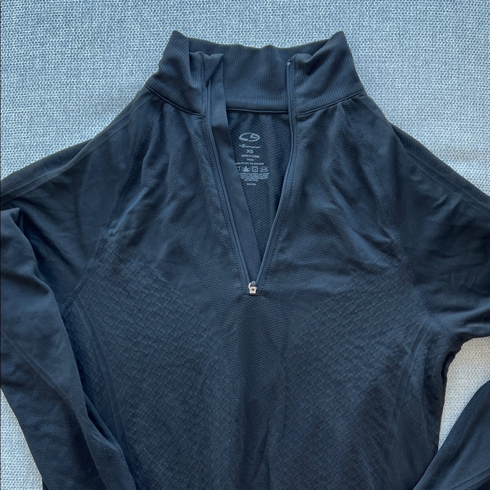 Champion C9 Black Quarter-Zip Pullover Size XS